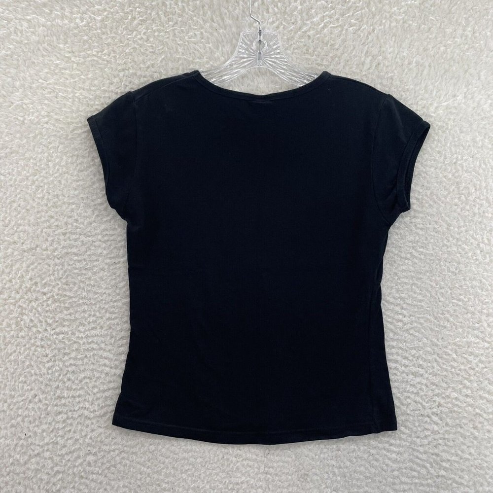 Play Girl Studded Metallic Playboy Bunny Short Sleeve T-Shirt Womens L Large - Picture 2 of 7